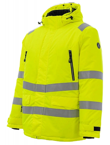 Зимняя сигнальная куртка-парка Brodeks KW220, желтый (XL) (ЧЕСТНЫЙ ЗНАК)