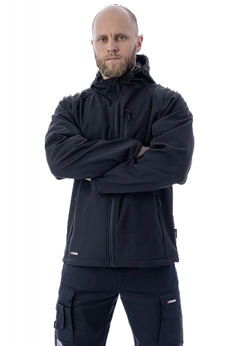 Куртка софтшелл Brodeks KS232, черный(L) (ЧЕСТНЫЙ ЗНАК)