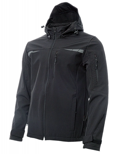 Куртка софтшелл Brodeks KS207, черный (4XL) (ЧЕСТНЫЙ ЗНАК)