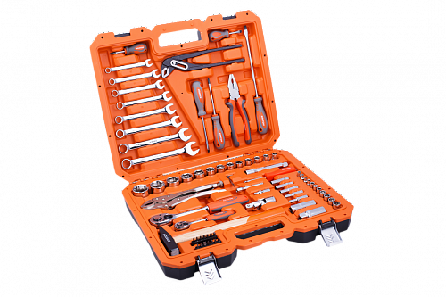Набор инструментов Кратон TS-10 1/2"+1/4" 72 пр