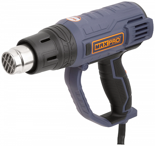 Фен технический 2000 Вт; 350/600 °C; 500 л/мин; рез. накл.; коробка / MAX PRO