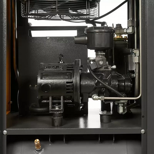 Винтовой компрессор ET-Compressors SL 7,5-10 D VS PM (IP23) V без муфты с частотным регулированием производительности и двигателем на постоянных магнитах вертикальное исполнение на ресивере 130 л