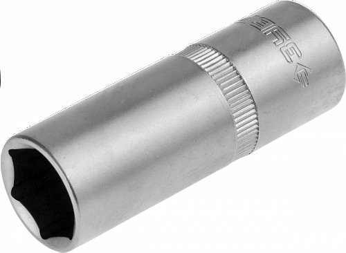 ЗУБР 1/2″, 21 мм, Свечная торцовая головка с резиновой вставкой (27728-21)