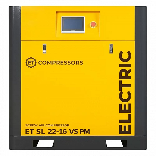 Винтовой компрессор ET-Compressors SL 22-16 VS PM (IP55) с частотным регулированием производительности и двигателем на постоянных магнитах