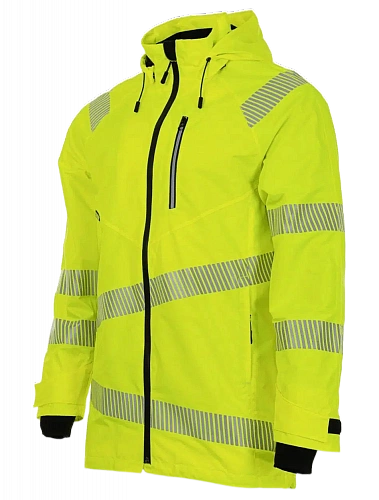 Летняя сигнальная куртка-парка Brodeks KS223, желтый (XS) (ЧЕСТНЫЙ ЗНАК)