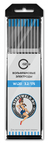 Вольфрамовый электрод WL 20 3,2/175 (голубой уп.10 шт) WL2032175U / START