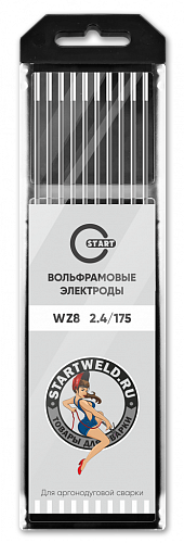 Вольфрамовый электрод WZ 8 2,4/175 (белый) WZ2024175 / START