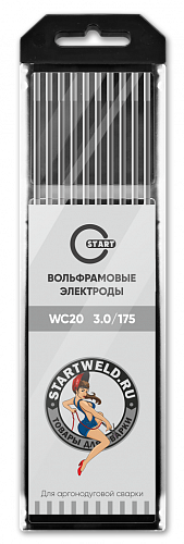 Вольфрамовый электрод WС 20 3,0/175 (серый) WC2030175 / START