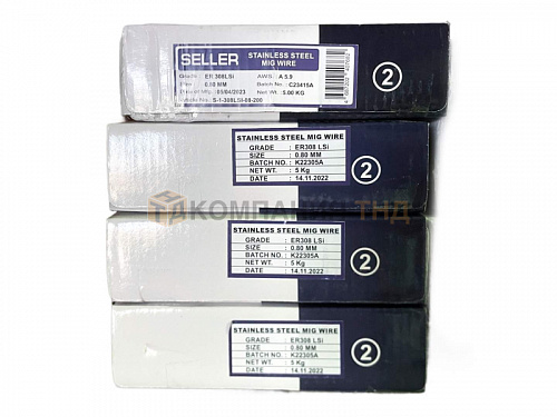 Проволока свар. SELLER ER 308Lsi  d=1,2 мм  D 200 (5 кг)