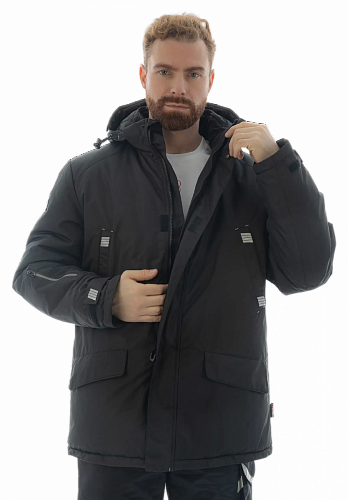 Зимняя куртка-парка Brodeks KW204 , черный (2XL) (ЧЕСТНЫЙ ЗНАК)