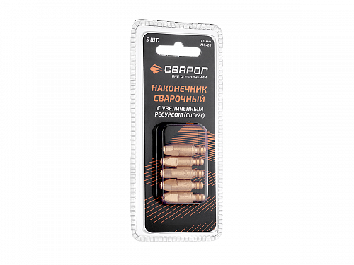 Наконечник сварочный Cu CrZr М6 d1,0мм (MS) ICU0004-80-SVA блистерная упаковка 5 шт / Сварог