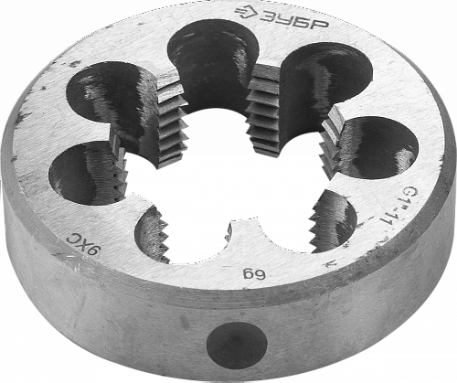 ЗУБР G 3/4″, сталь 9ХС, Плашка круглая ручная (4-28032-3/4)