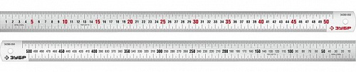 ЗУБР Про-50, длина 0,50 м, Усиленная нержавеющая линейка (34280-050)