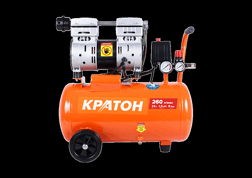 Компрессор с прямой передачей безмасляный Кратон AC-260-24-OFHS