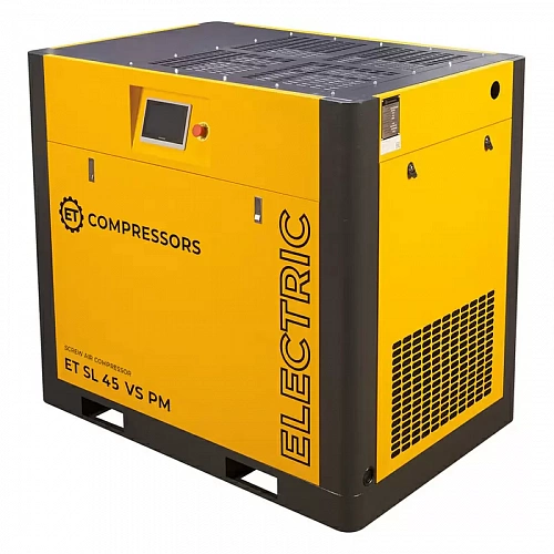 Винтовой компрессор ET-Compressors SL 45-08 VS PM (IP55) с частотным регулированием производительности и двигателем на постоянных магнитах