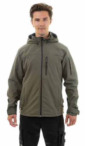 Куртка софтшелл Brodeks KS207, хаки (M) (ЧЕСТНЫЙ ЗНАК)