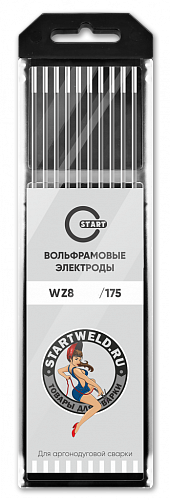 Вольфрамовый электрод WZ 8 1,0/175 (белый уп.10 шт) WZ2010175U / START
