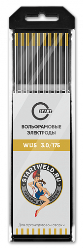 Вольфрамовый электрод WL 15 3,0/175 (золотой уп.10 шт) WL1530175U / START