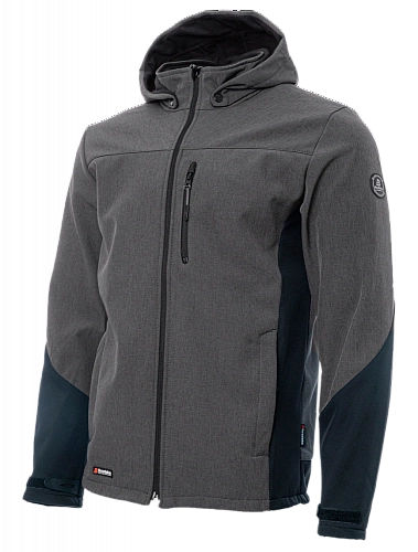 Куртка софтшелл Brodeks KS237, серый/черный (XL) (ЧЕСТНЫЙ ЗНАК)