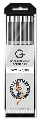 Вольфрамовый электрод WZ 8 4,0/175 (белый) WZ2040175 / START