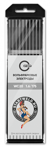 Вольфрамовый электрод WС 20 1,6/175 (серый) WC2016175 / START