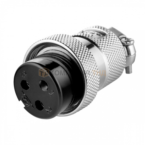 Разъем 3-пиновый, вилка, 3-F PIN0320, для машин CG-30/CG-100 / ПТК