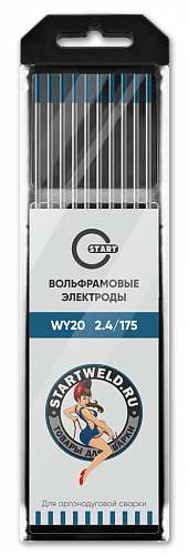 Вольфрамовый электрод WY 20 2,4/175 (синий уп.10 шт) WY2024175U / START