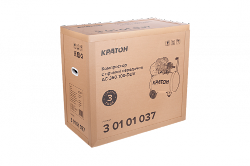 Компрессор с прямой передачей Кратон AC-360-100-DDV