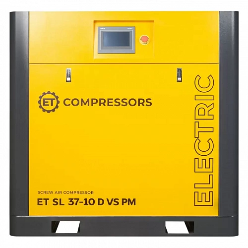 Винтовой компрессор ET-Compressors SL 37-10 D VS PM (IP23) без муфты с частотным регулированием производительности и двигателем на постоянных магнитах
