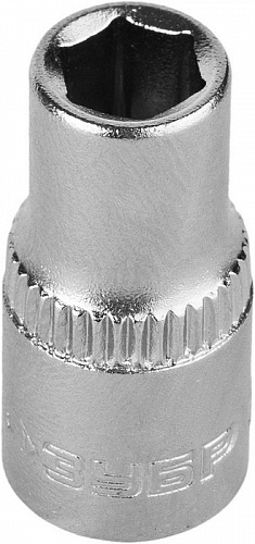 ЗУБР FLANK , 1/4″, 6 мм, Торцовая головка (27715-06)