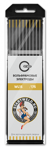 Вольфрамовый электрод WL 15 1,6/175 (золотой уп.10 шт) WL1516175U / START