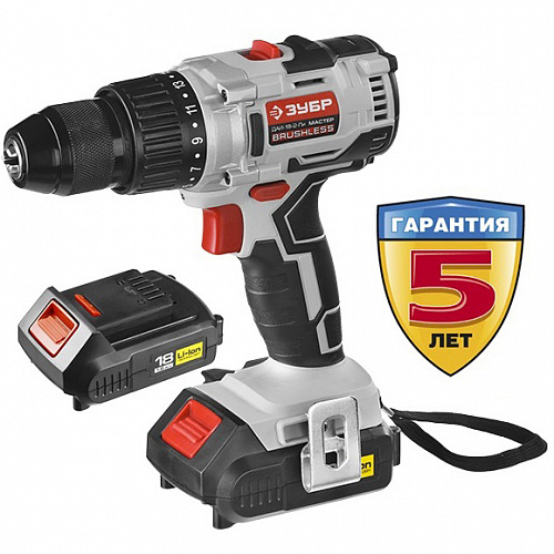Дрель-шуруповерт ″BRUSHLESS″ 18 В, Li-Ion, 2 АКБ, ЗУБР