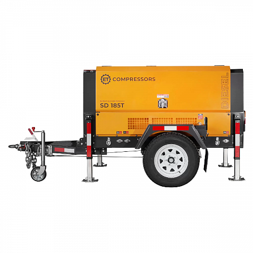 Дизельный винтовой компрессор ET-Compressors ET SD 185T-7 на шасси
