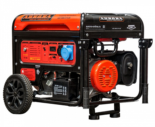 Бензогенератор AGE 8500 D PLUS (max 7.5кВт эл.ст. 220В, счетчик) / Aurora