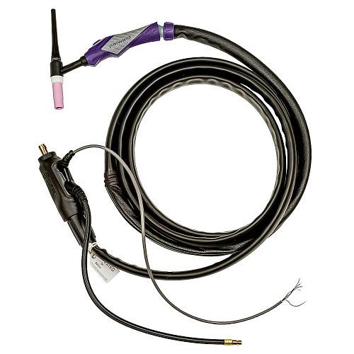 Горелка PARWELD TIG PRO-GRIP MAX 17 4м (150А, ПВ=60%, 0.5-3.2мм, 1 кноп., байонет 35-50, ниппель на 