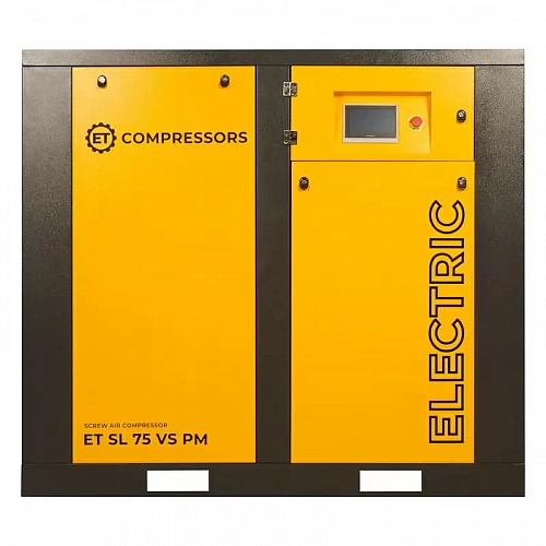 Винтовой компрессор ET-Compressors SL 75-13 VS PM (IP55) с частотным регулированием производительности и двигателем на постоянных магнитах
