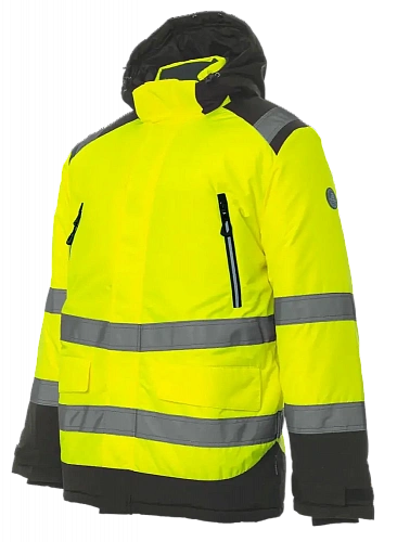 Зимняя сигнальная куртка-парка Brodeks KW217 , желтый/черный (4XL) (ЧЕСТНЫЙ ЗНАК)