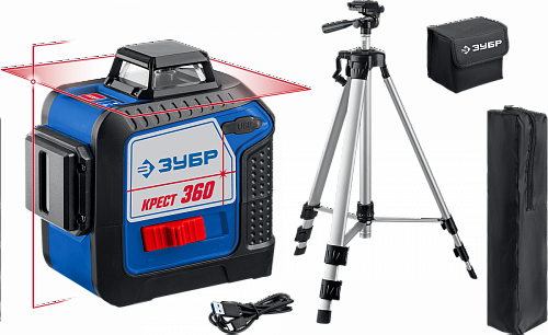 ЗУБР Крест 360 №2 20-70 м, Лазерный нивелир (34906-2)