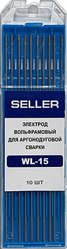 Электрод вольфрамовый SELLER WL-15 d=2,0 L=175мм (золотой)