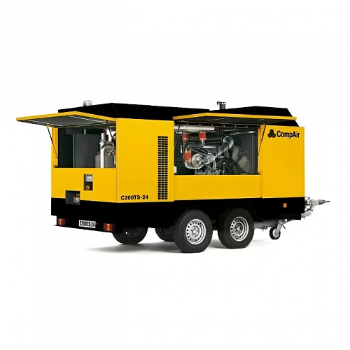 Дизельный винтовой компрессор на шасси CompAir C250TS-12