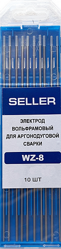 Электрод вольфрамовый SELLER WZ-8 d=1,6 L=175мм (белый)