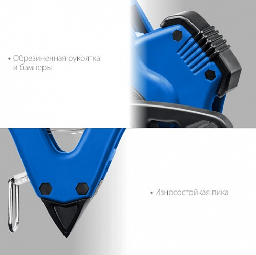 ЗУБР 50 м, Геодезическая стальная мерная лента (34170-50)
