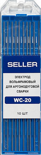 Электрод вольфрамовый SELLER WC-20 d=2,0 L=175мм (серый)