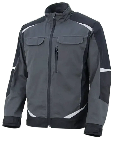 Куртка Brodeks KS202-C, 100% хлопок, графит серый/черный (3XL) (ЧЕСТНЫЙ ЗНАК)