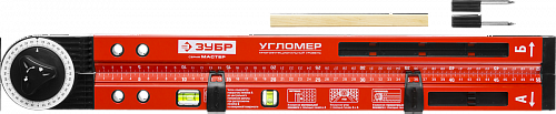 ЗУБР 500 мм, Складной уровень-угломер (34740)