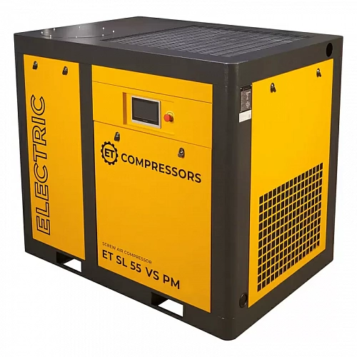 Винтовой компрессор ET-Compressors SL 55-13 VS PM (IP55) с частотным регулированием производительности и двигателем на постоянных магнитах