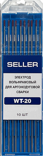Электрод вольфрамовый SELLER WT-20 d=1,6 L=175мм (красный)
