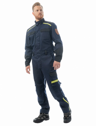 Комбинезон сварщика Brodeks FS58-01, т.синий/черный (3XL) (ЧЕСТНЫЙ ЗНАК)