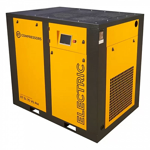Винтовой компрессор ET-Compressors SL 75-13 VS PM (IP55) с частотным регулированием производительности и двигателем на постоянных магнитах