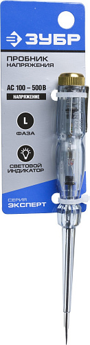 ЗУБР 100-500В 140мм, Электрический пробник (25720)